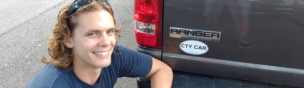 My truck with a CTY CAR sticker
